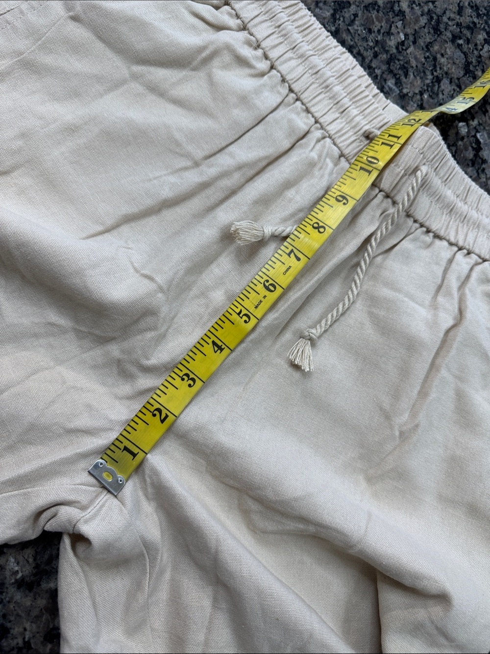 Cl Sono Linen-Effect Drawstring ankle pants in Beige NWT XL - Picture 11 of 14